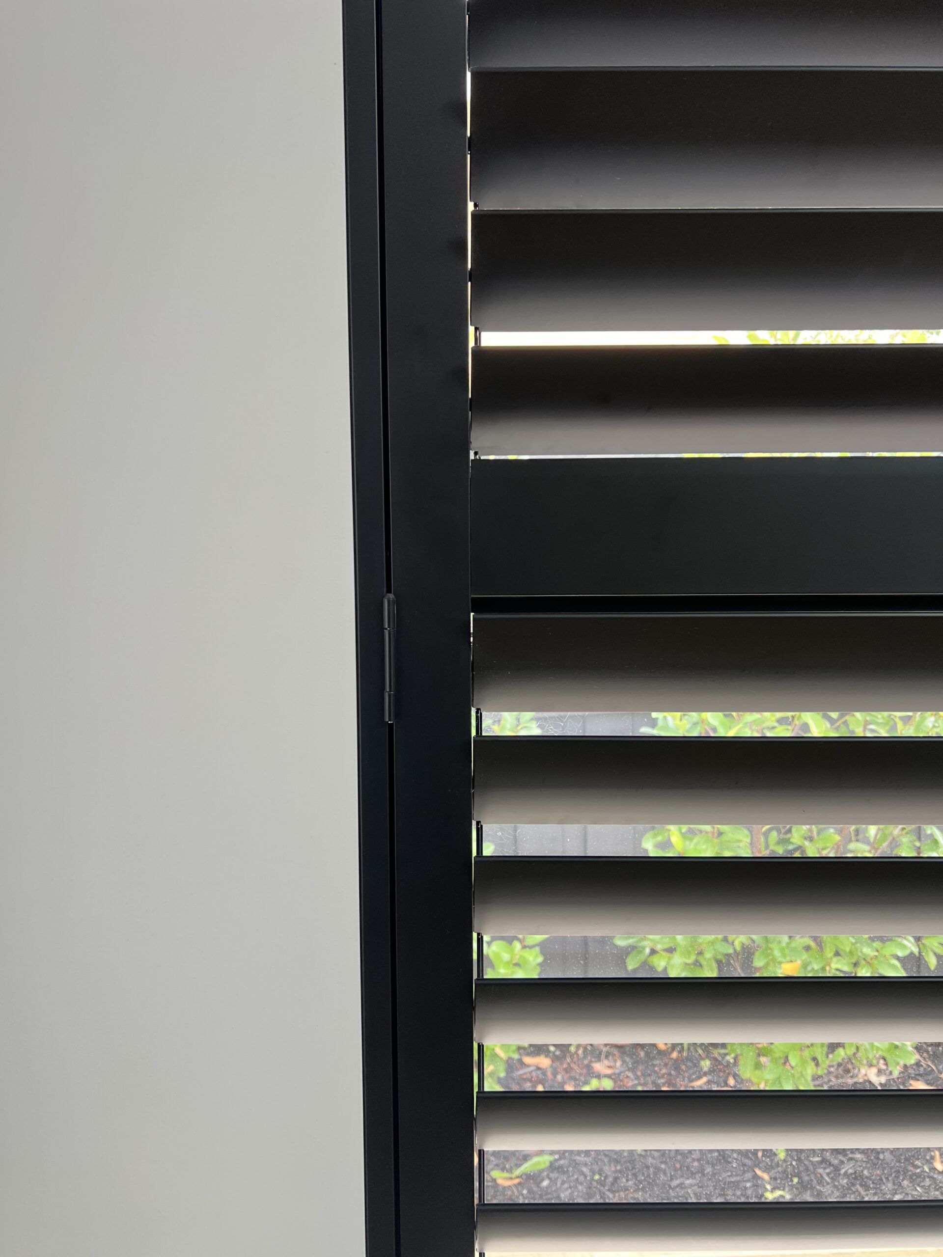 Black Aluminium Shutters